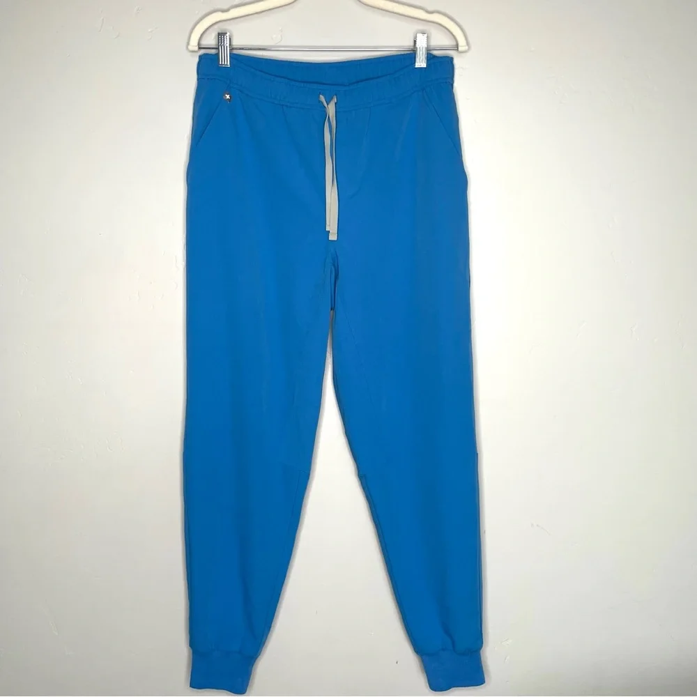 FIGS Tansen Jogger Scrub Pants Large Men’s Blue Gray MXXSW2004 Medical Workwear‎